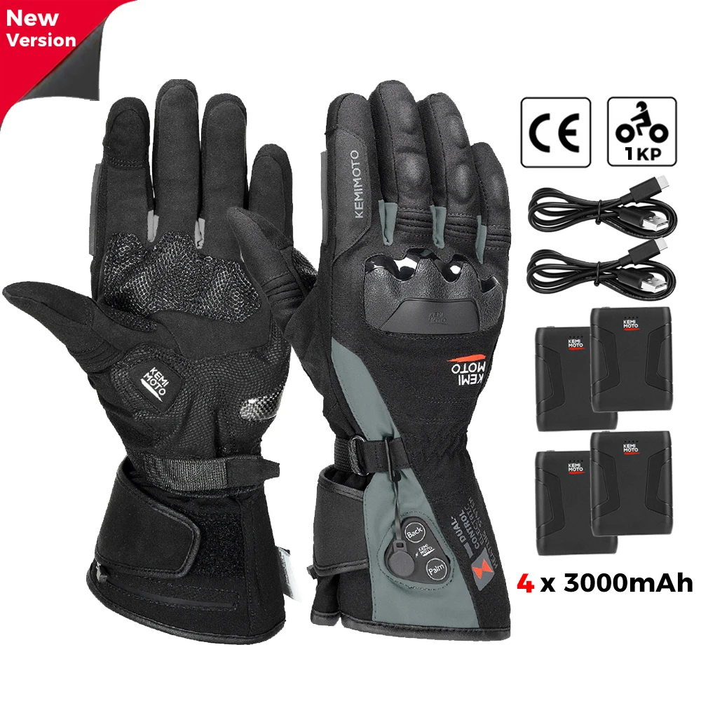 KEMIMOTO beheizbare Winterhandschuhe mit Touchscreen – Bild 16