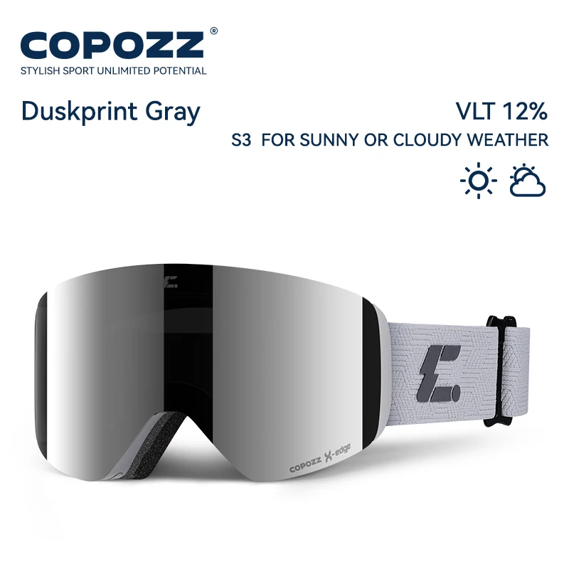 COPOZZ X-edge Skibrille mit magnetischer Scheibe - obrazek 16