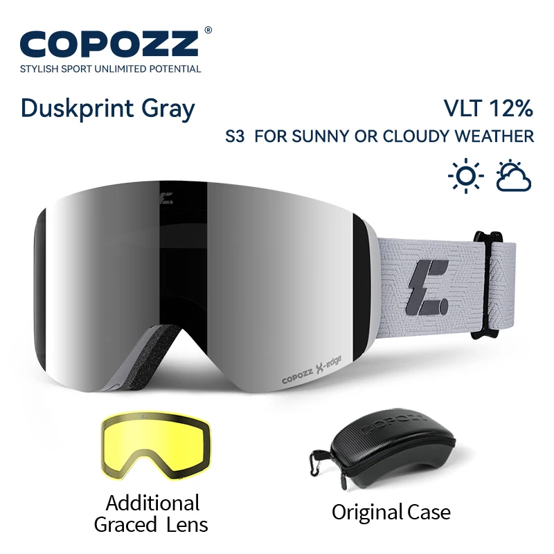 COPOZZ X-edge Skibrille mit magnetischer Scheibe - obrazek 9