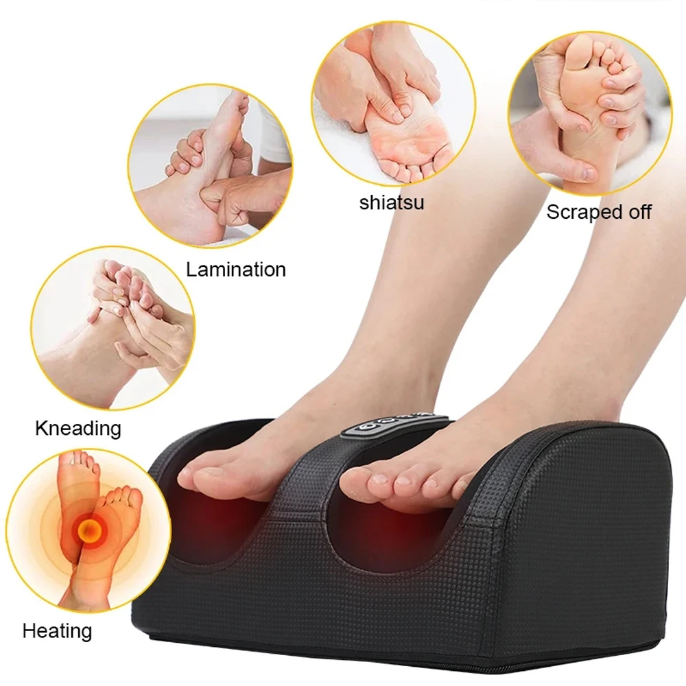 Elektrisches Fußmassagegerät mit Wärmefunktion und Massage-Rollen - Image 3