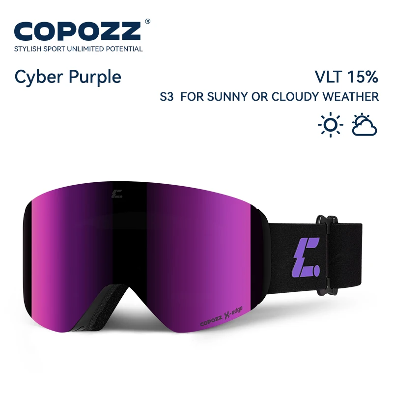 COPOZZ X-edge Skibrille mit magnetischer Scheibe - obrazek 21