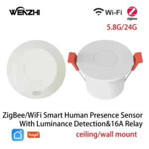Tuya mmWave-Präsenzsensor mit Relais – Räume erkennen