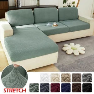 Jacquard-Sofabezug als Schutz für Sitzflächen