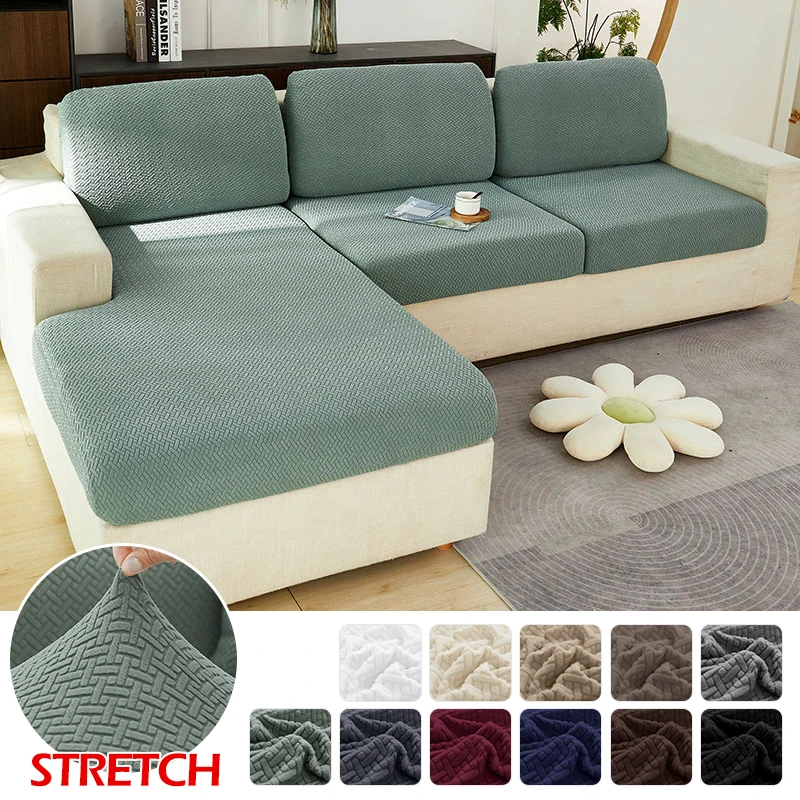 Jacquard-Sofabezug als Schutz für Sitzflächen