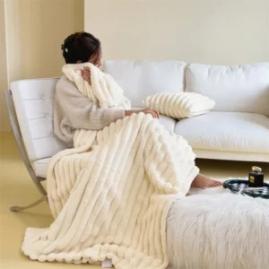 Kuschelige Flanelldecke aus Coral-Fleece