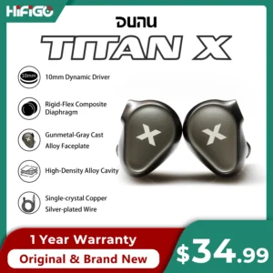 DUNU Titan X HiFi In-Ear-Kopfhörer mit Kabel – 3,5 mm oder USB-C