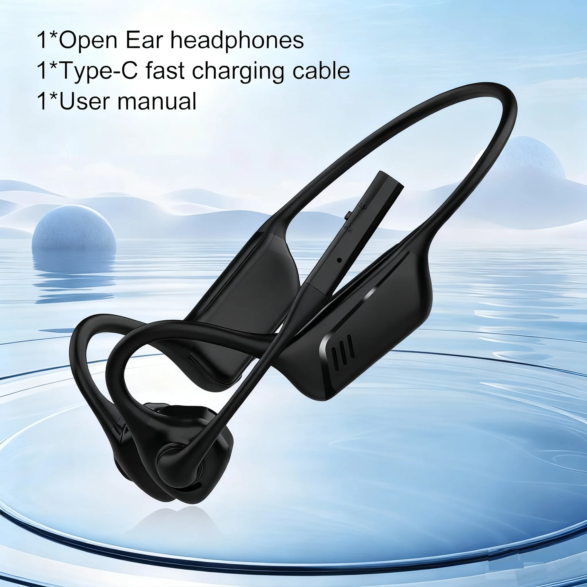 eppfun Open-Ear Bluetooth-Kopfhörer mit Mikrofon – Bluetooth 5.1 - obrazek 3