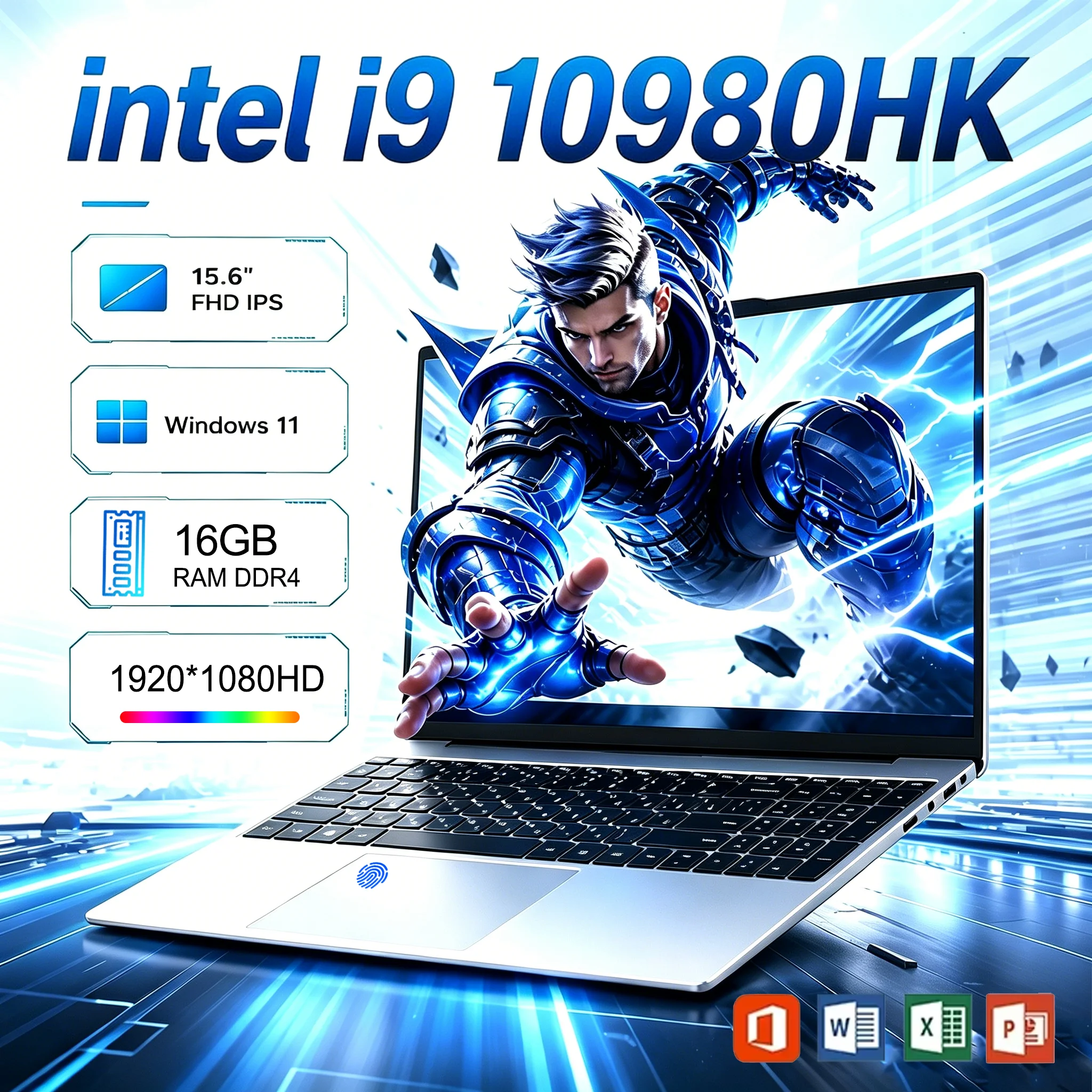 FUCHU 15,6 Zoll Notebook, 16 GB RAM, Windows 11