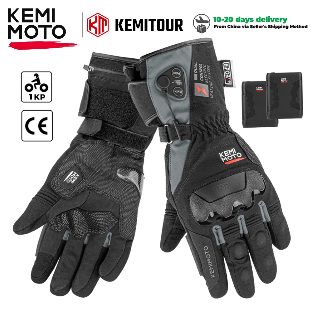 KEMIMOTO beheizbare Winterhandschuhe mit Touchscreen