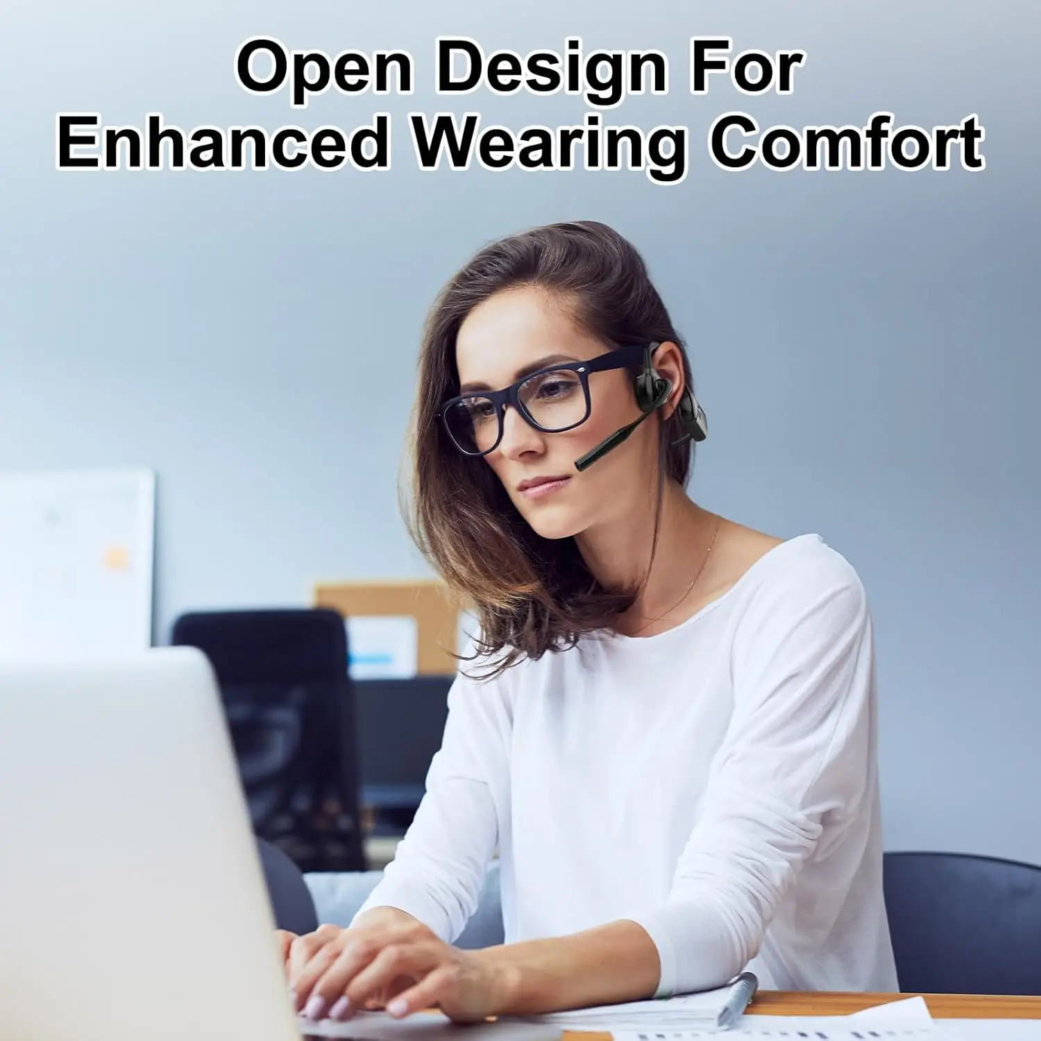 eppfun Open-Ear Bluetooth-Kopfhörer mit Mikrofon – Bluetooth 5.1 - obrazek 4