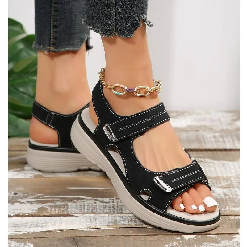 UETEEY Damen-Sandalen mit Fersenriemen - Image 5
