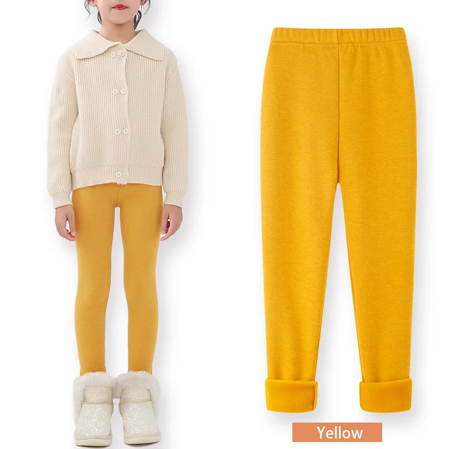 Mädchen-Leggings mit Fleecefutter für Herbst und Winter – Bild 7
