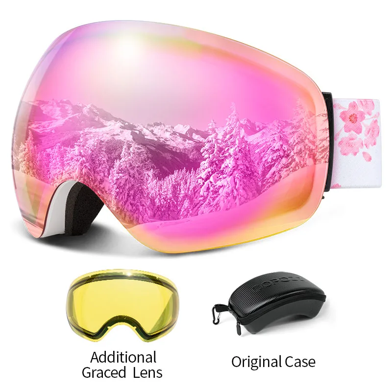 COPOZZ Skibrille UV400 mit Antibeschlag und OTG – Bild 10