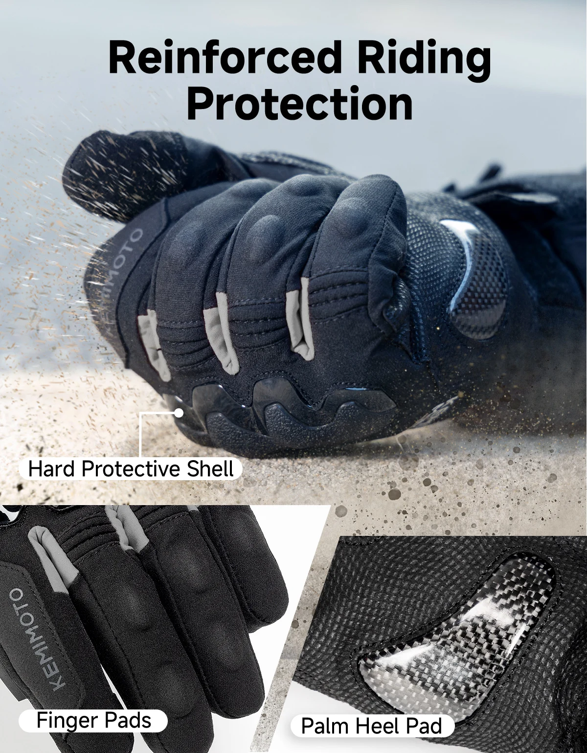 KEMIMOTO beheizbare Winterhandschuhe mit Touchscreen – Bild 4