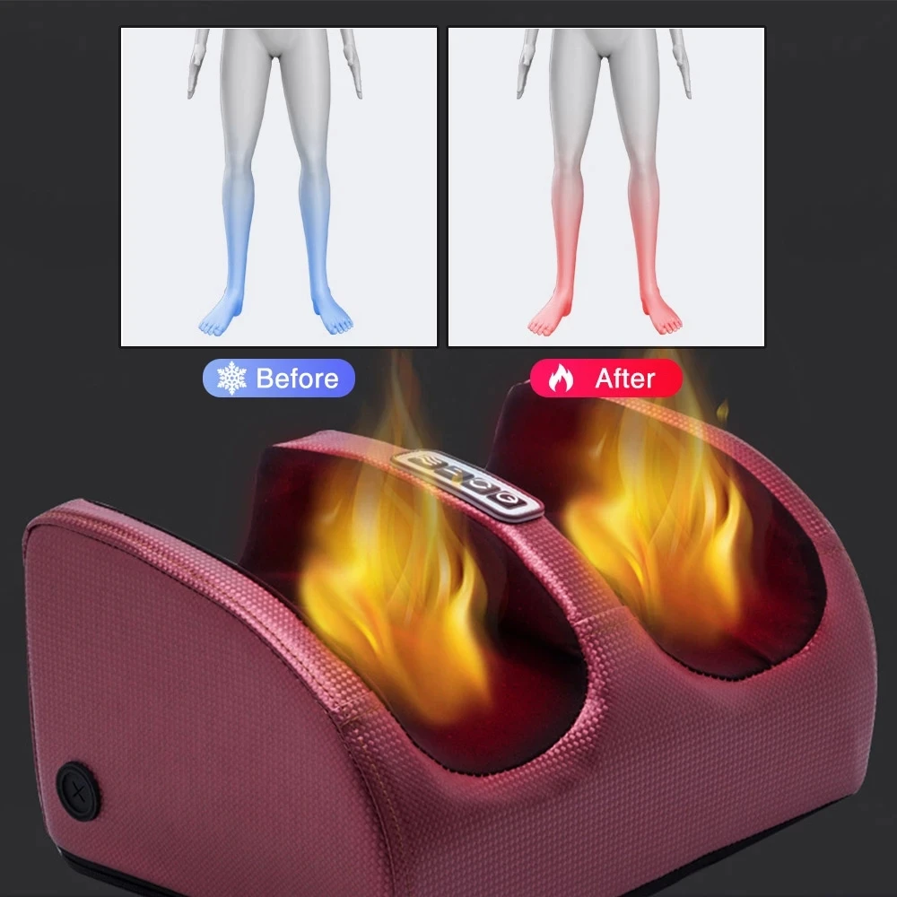 Elektrisches Fußmassagegerät mit Wärmefunktion und Massage-Rollen - Image 2