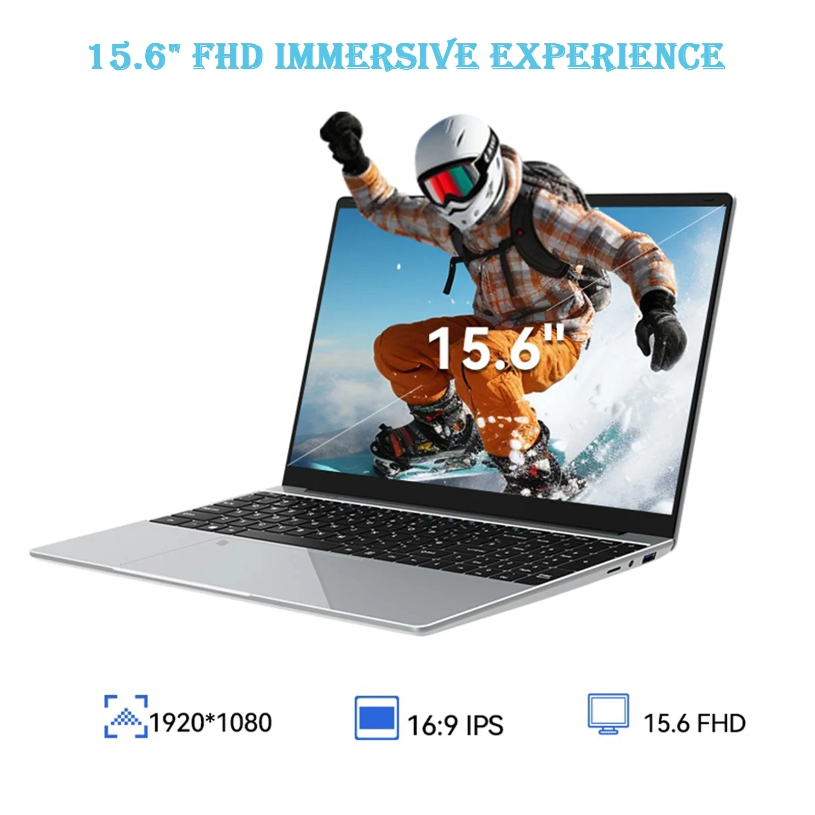 LENO 15,6 Zoll Laptop mit Intel 6500Y und SSD - obrazek 2