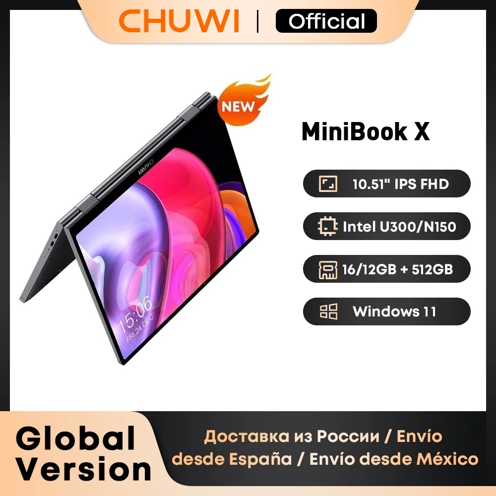 CHUWI MiniBook X 10,5 Zoll 2-in-1 Notebook