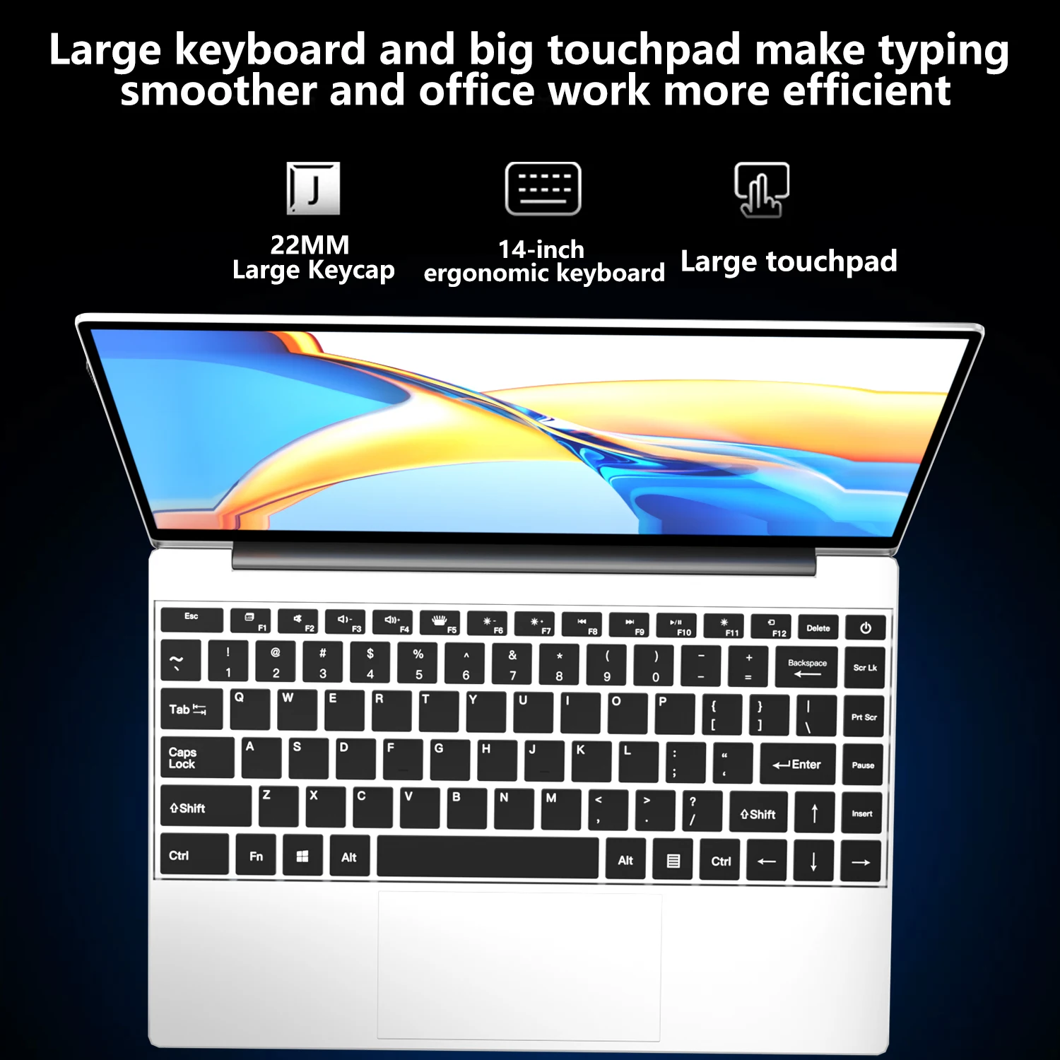 LENO Ultra Slim 14,1 Zoll Laptop mit 16 GB RAM - obrazek 6