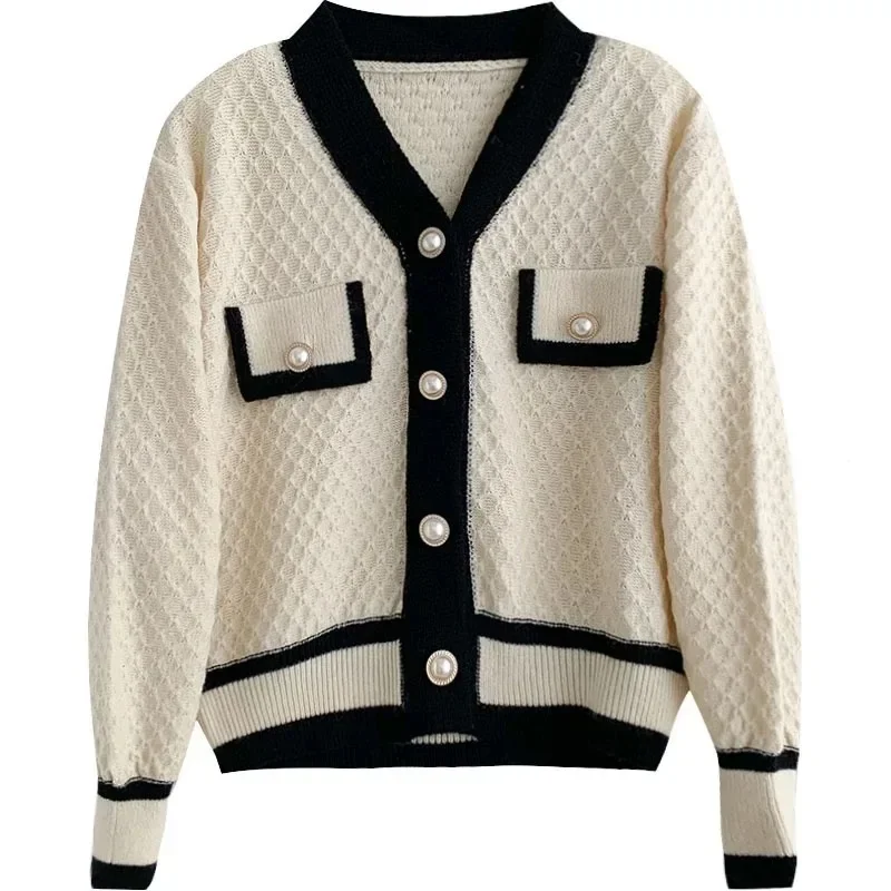 Damen Strickjacke im Korean Style - obrazek 3