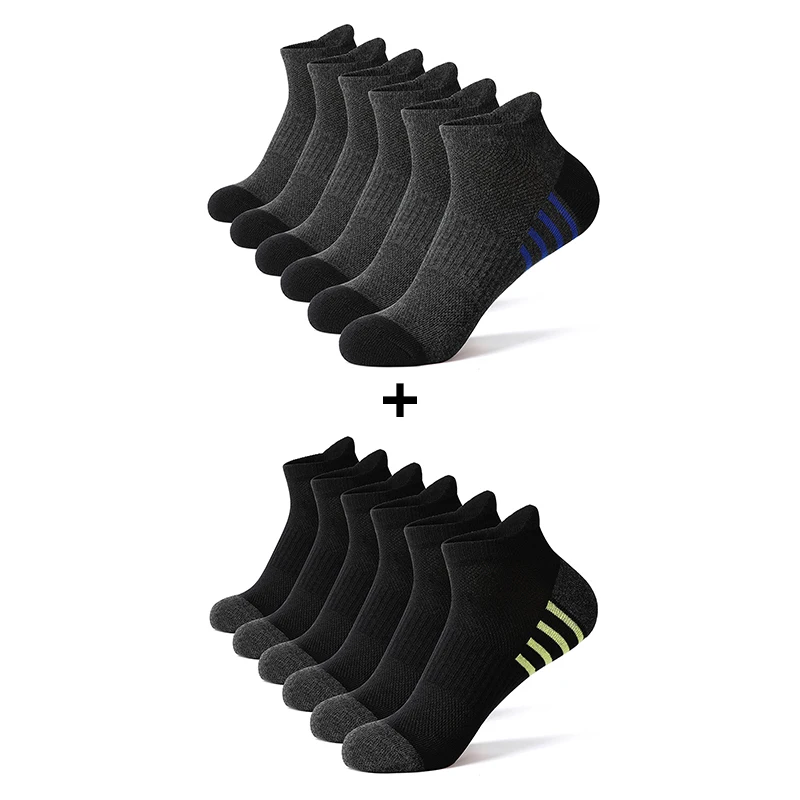 AOTOLK Kurze Sportsocken aus Baumwollmischung – 6 oder 12 Paar - obrazek 8