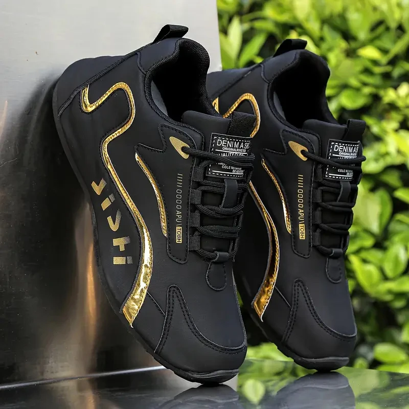 Herren-Sneaker in Lederoptik mit Meshfutter - Image 4