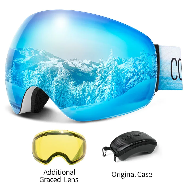 COPOZZ Skibrille UV400 mit Antibeschlag und OTG – Bild 21