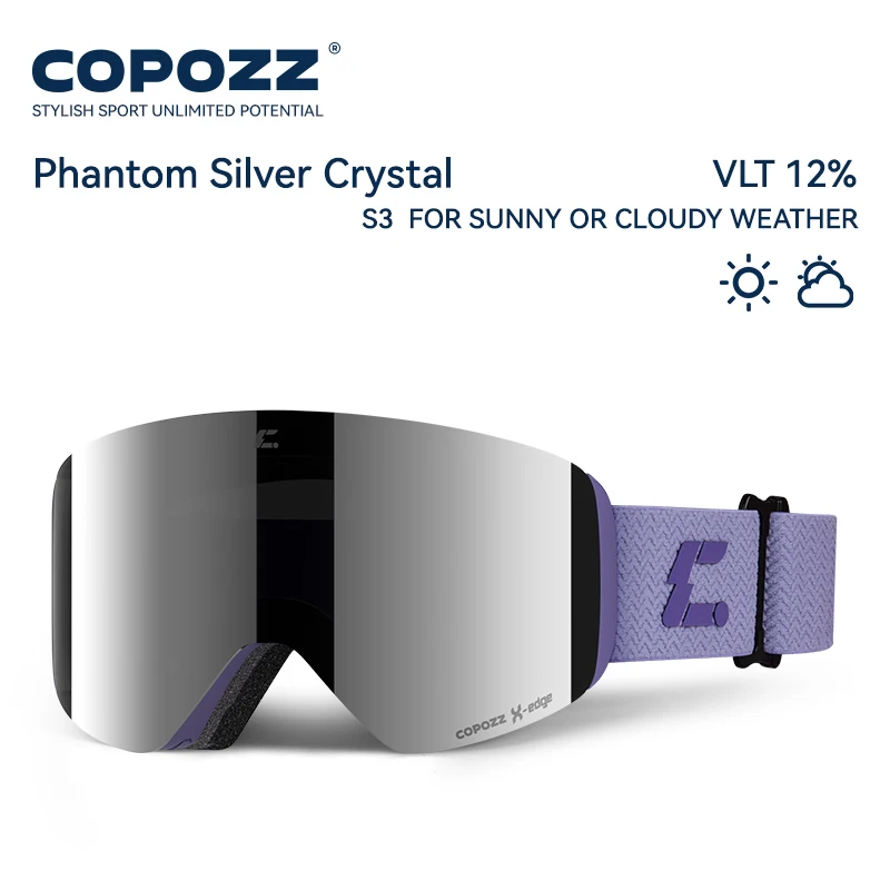 COPOZZ X-edge Skibrille mit magnetischer Scheibe - obrazek 18